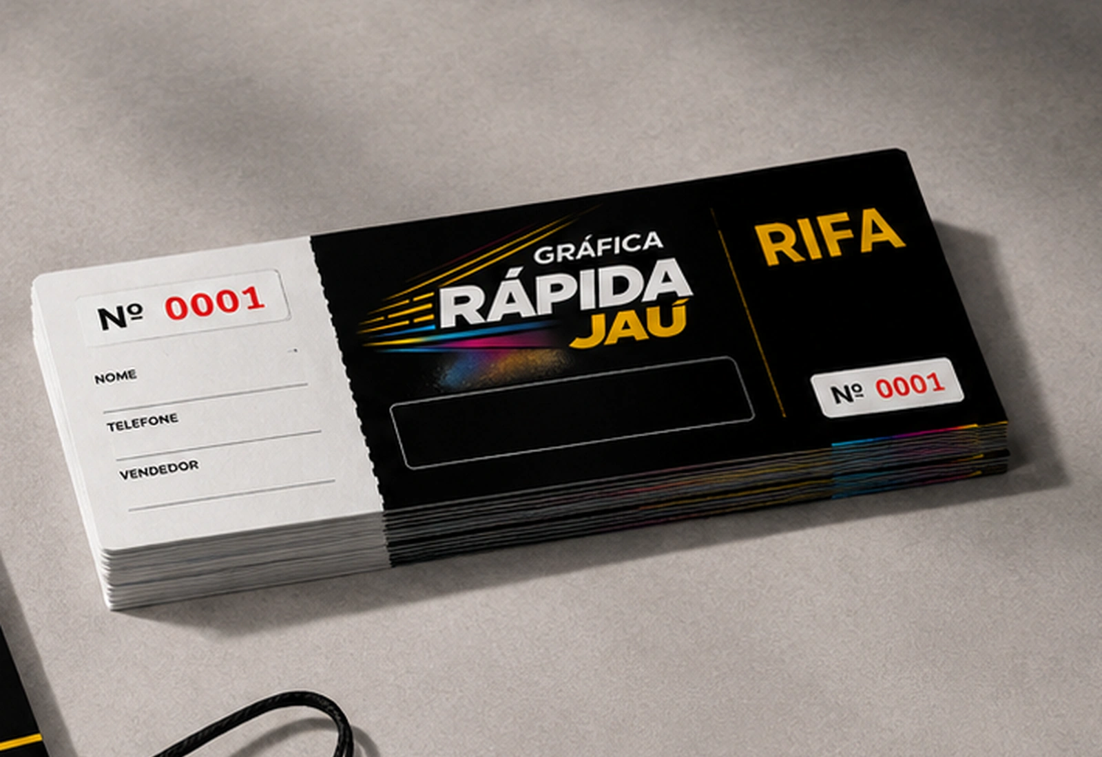 Mockup de Rifas